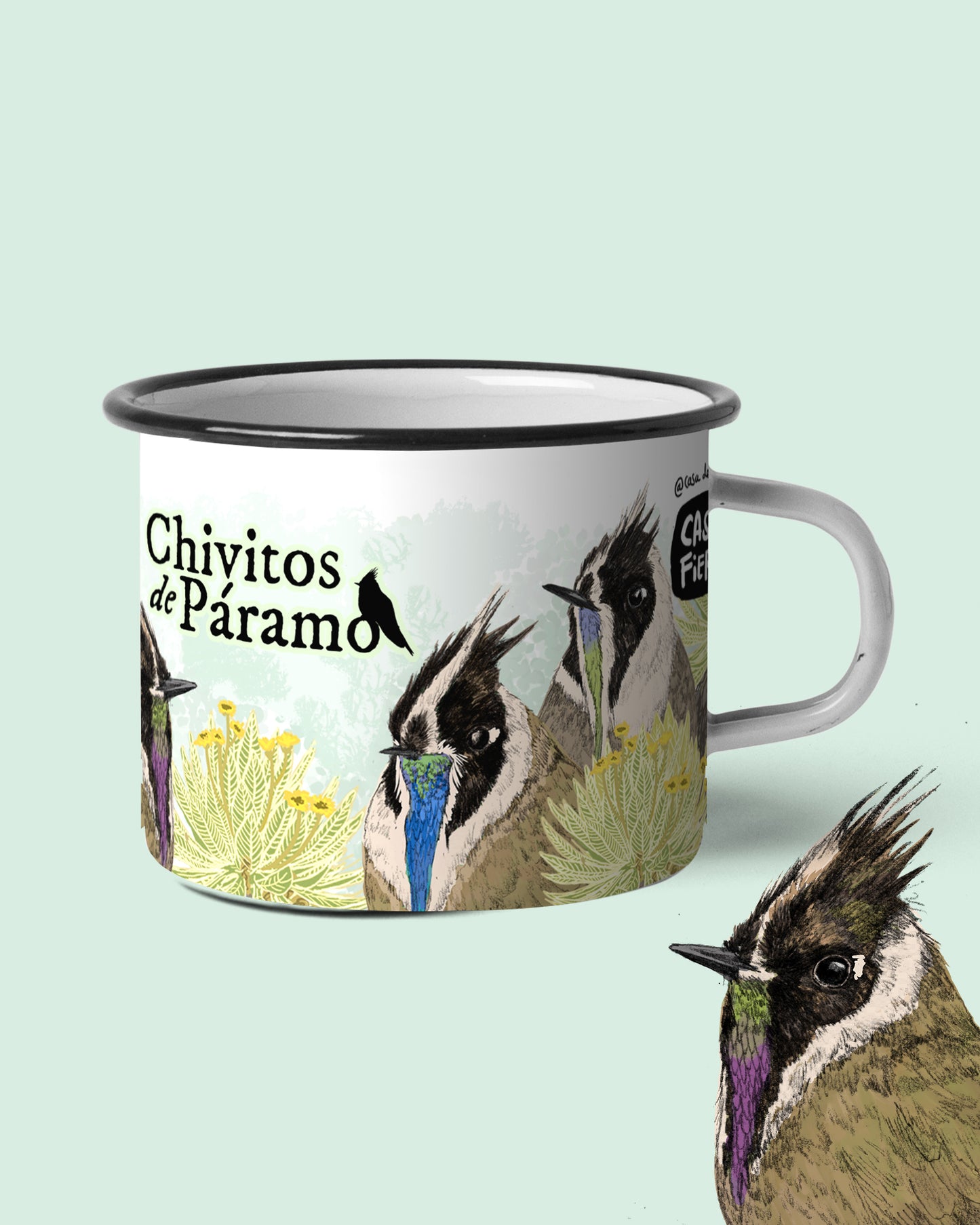Mug de peltre Chivitos de páramo