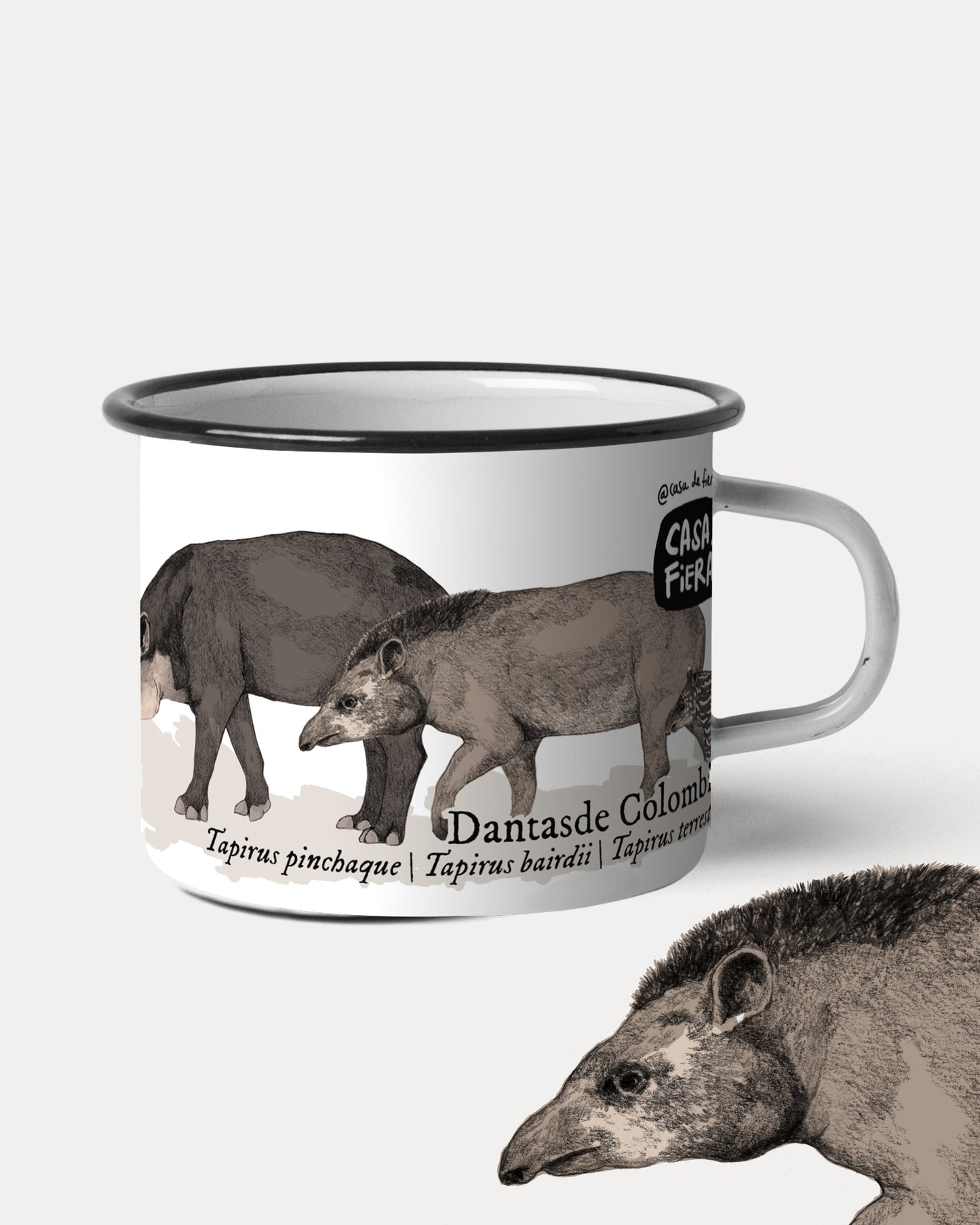 Mug de peltre Dantas de Colombia