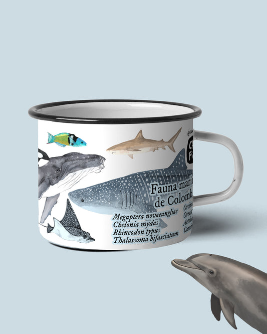 Mug de peltre Fauna Marina