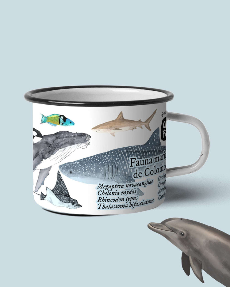 Mug de peltre Fauna Marina | Casa de Fieras