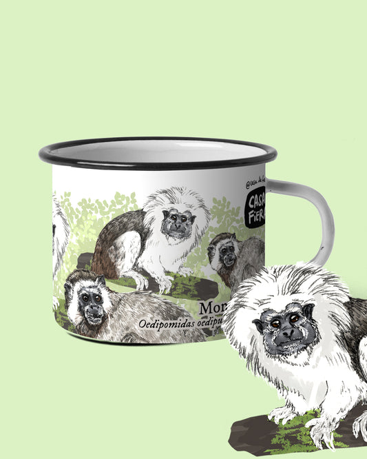 Mug de peltre Monos Tití