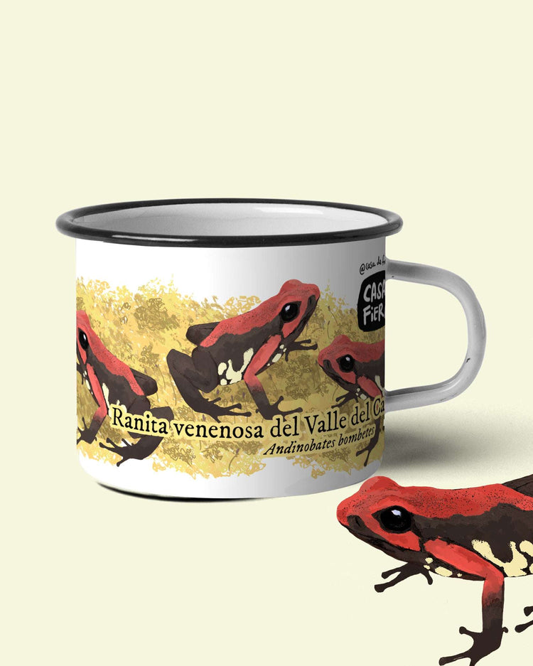 Mug de peltre Ranita Venenosa del Valle del Cauca | Casa de Fieras