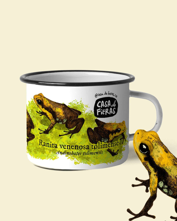 Mug de peltre Ranita Venenosa Tolimense | Casa de Fieras