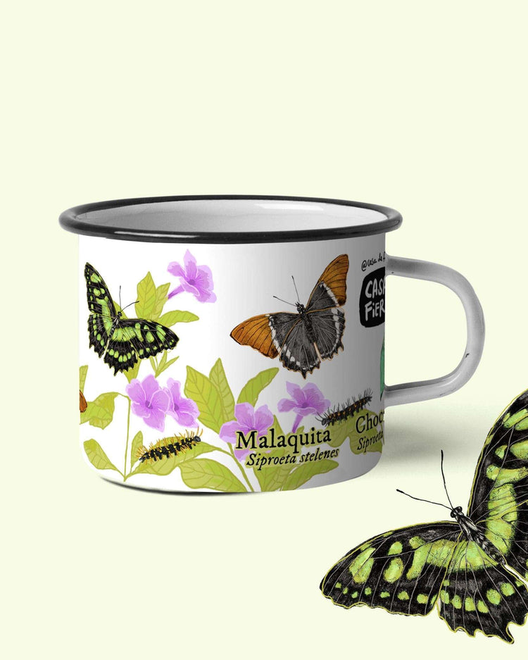 Mug de peltre Mariposas Siproeta | Casa de Fieras