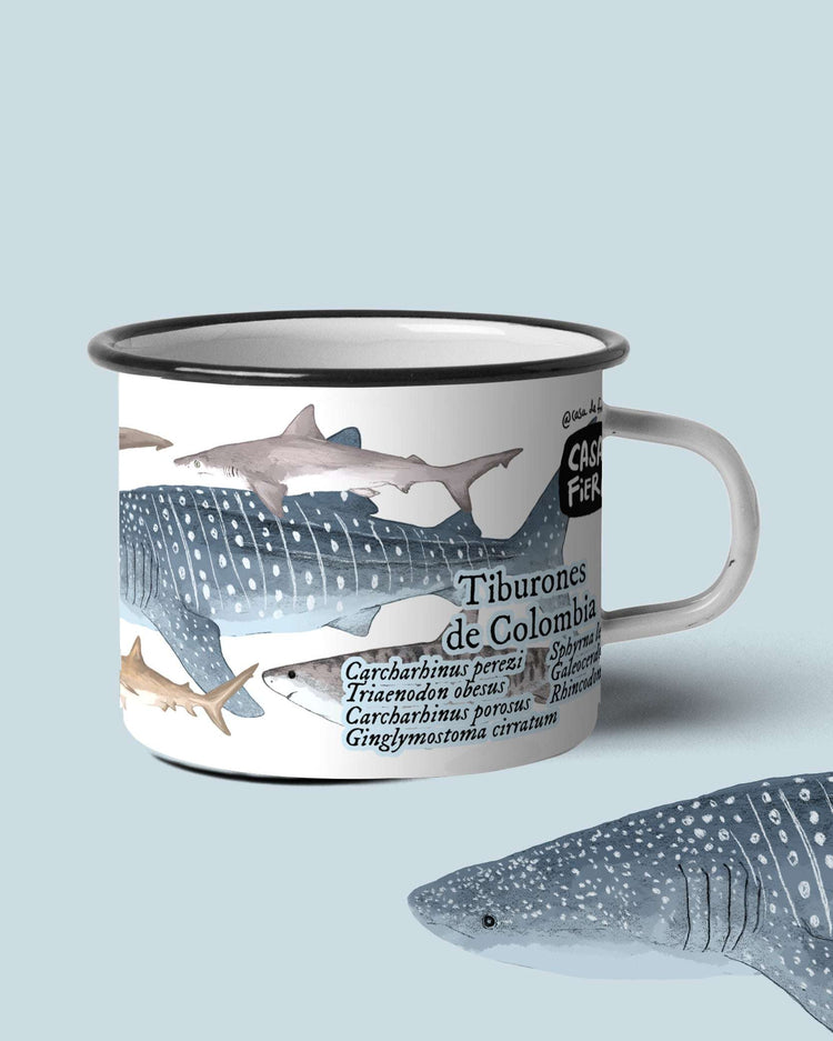 Mug de peltre Tiburones | Casa de Fieras