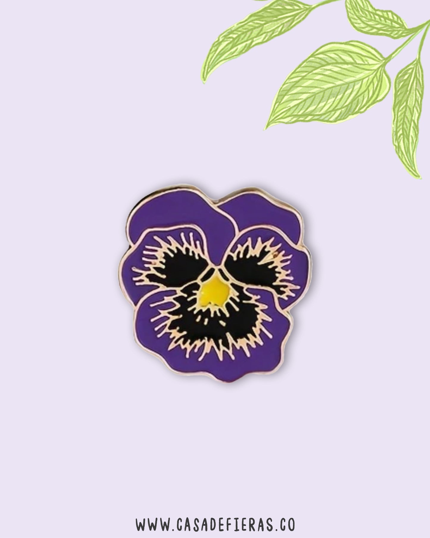 Pin Flor de Pensamientos