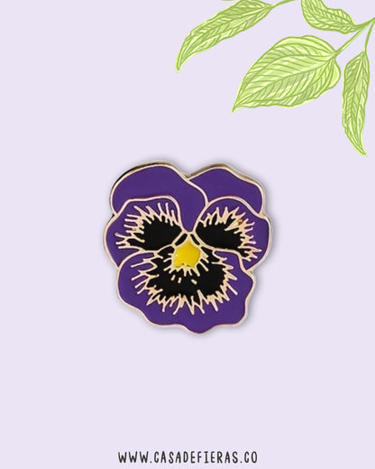 Pin Flor de Pensamientos
