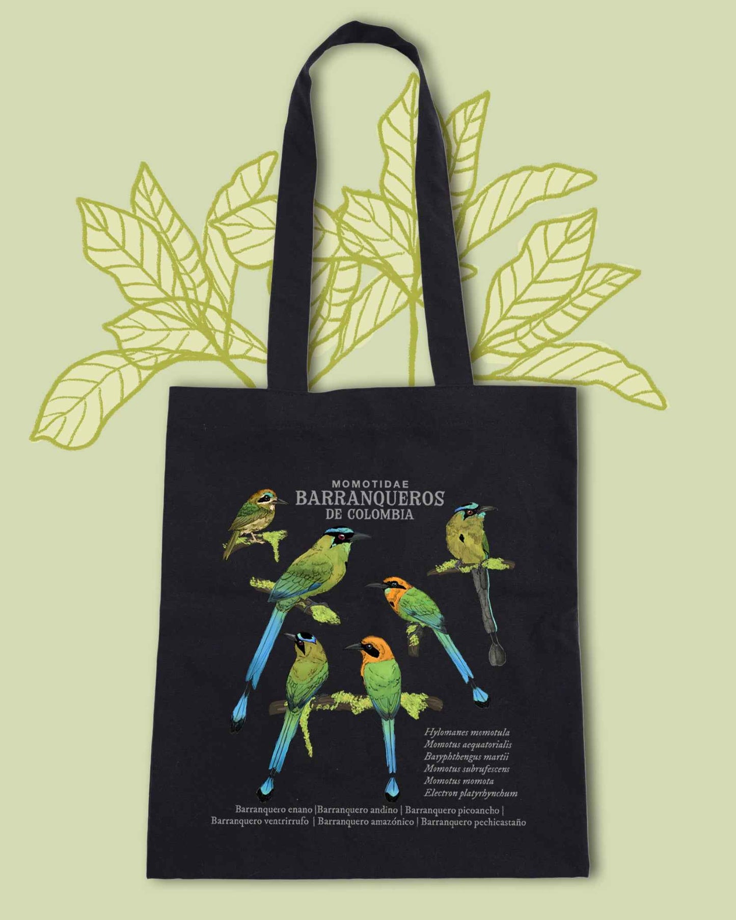 Tote Bag Barranqueros de Colombia | 100% Algodón | Negra